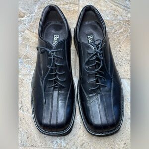 Bass Men’s Black Leather Lace-Up Dress Shoes Size 10.5 M